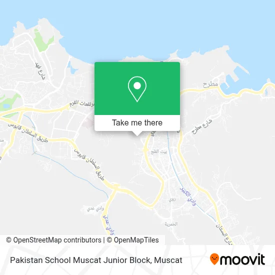 Pakistan School Muscat Junior Block map