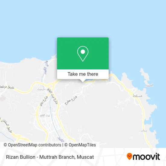 Rizan Bullion - Muttrah Branch map