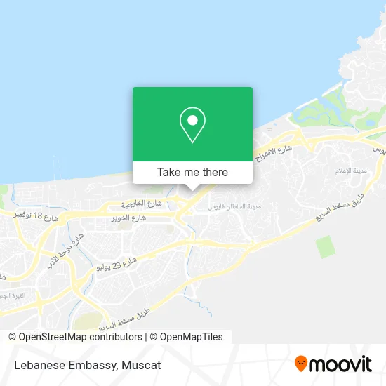 Lebanese Embassy map