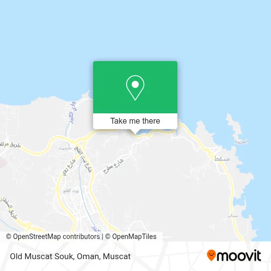 Old Muscat Souk, Oman map