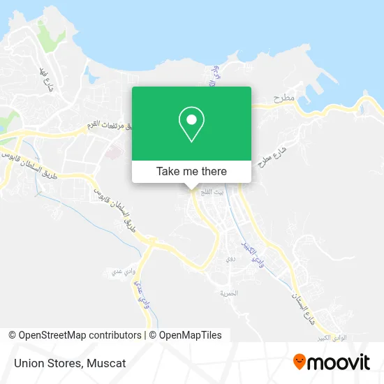 Union Stores map