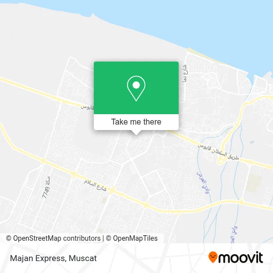 Majan Express map