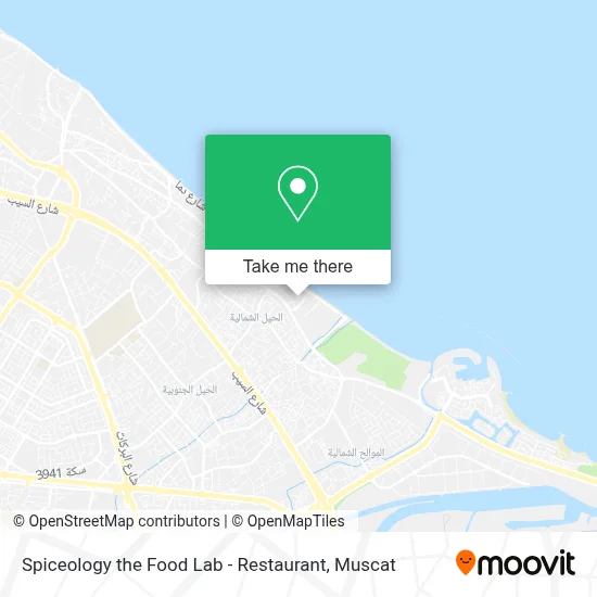 Spiceology the Food Lab - Restaurant map