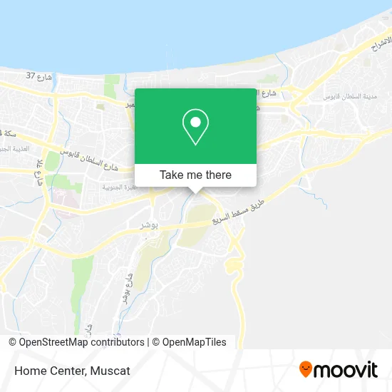 Home Center map