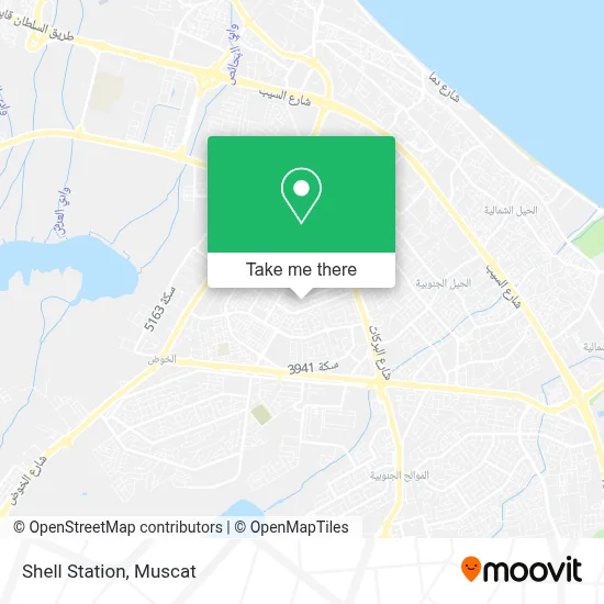Shell Station map