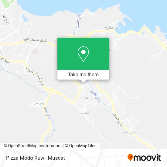 Pizza Modo Ruwi map