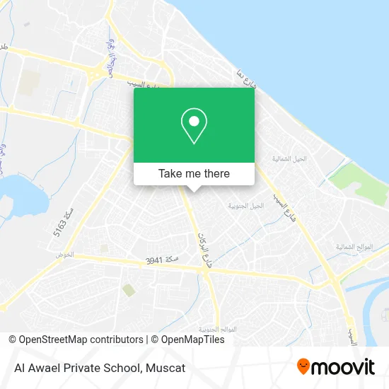 Al Awael Private School map