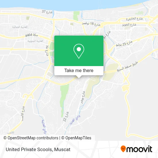 United Private Scools map