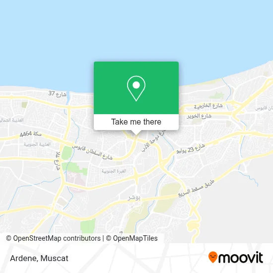Ardene map