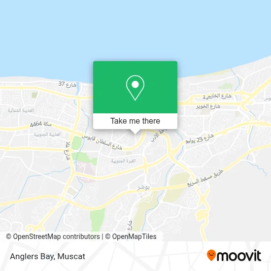 Anglers Bay map
