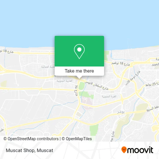Muscat Shop map