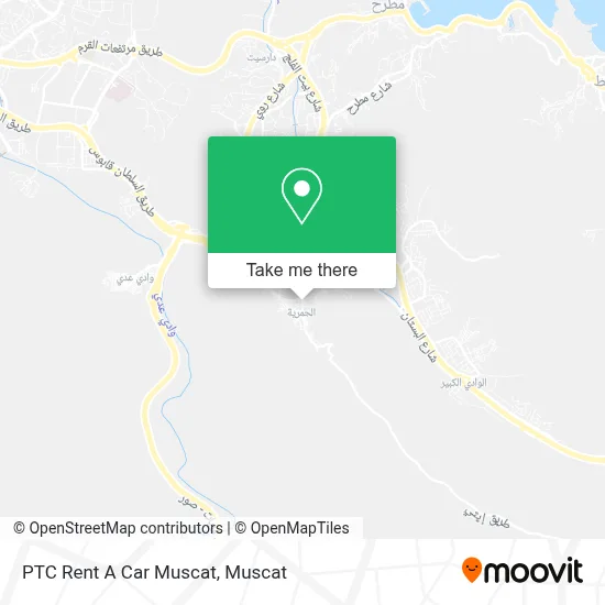 PTC Rent A Car Muscat map