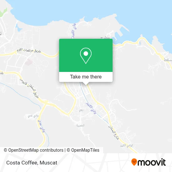 Costa Coffee map