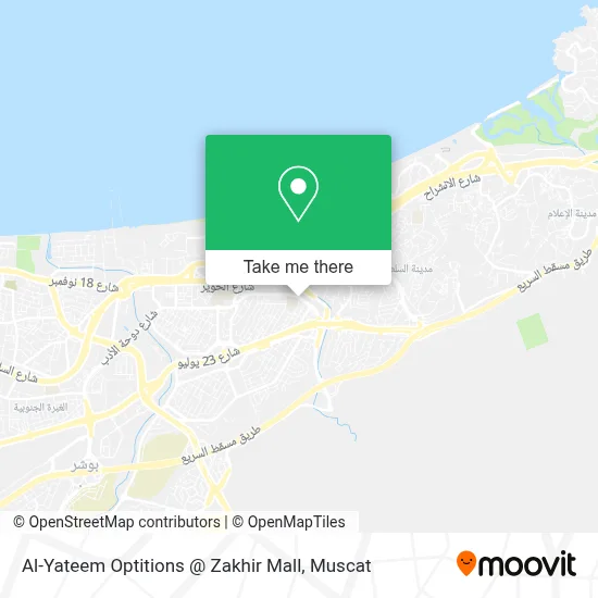 Al-Yateem Optitions @ Zakhir Mall map