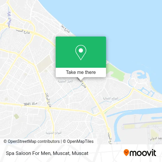 Spa Saloon For Men, Muscat map
