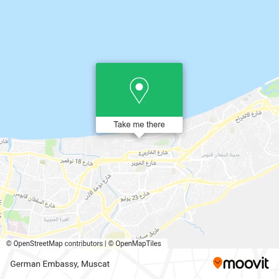 German Embassy map