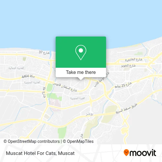 Muscat Hotel For Cats map