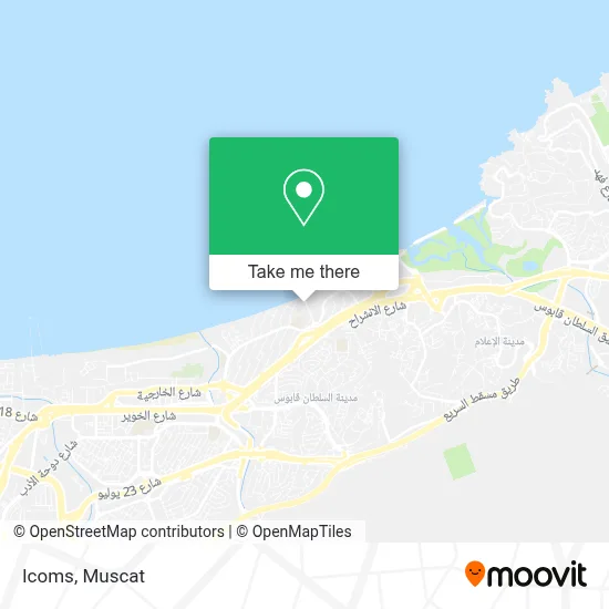 Icoms map