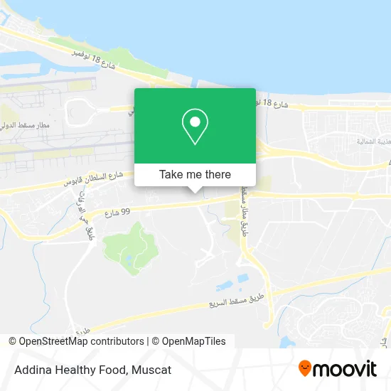 Addina Healthy Food map
