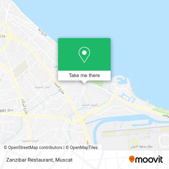 Zanzibar Restaurant map