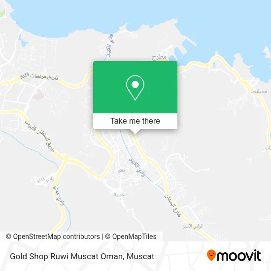Gold Shop Ruwi Muscat Oman map