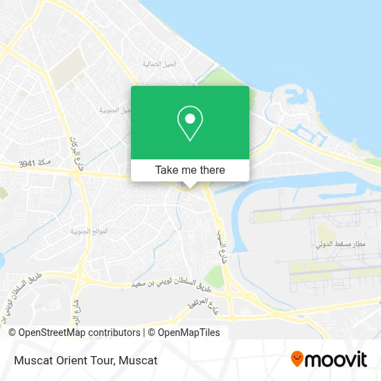 Muscat Orient Tour map