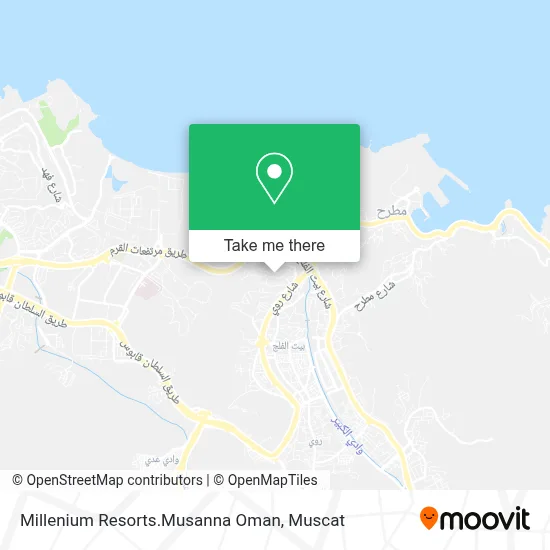 Millenium Resorts.Musanna Oman map