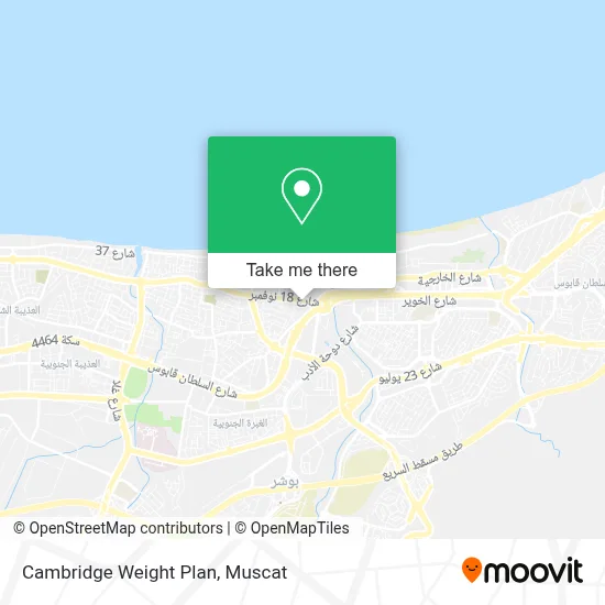 Cambridge Weight Plan map