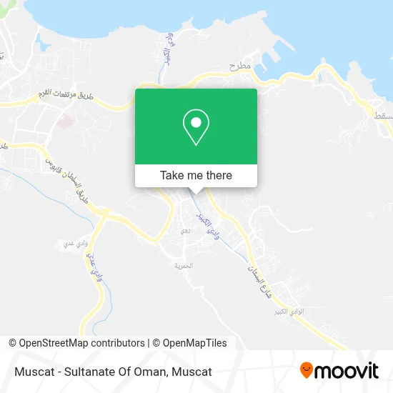 Muscat - Sultanate Of Oman map