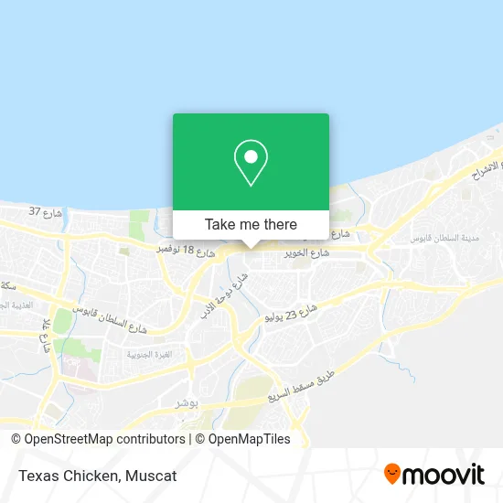 Texas Chicken map