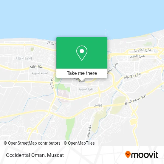 Occidental Oman map