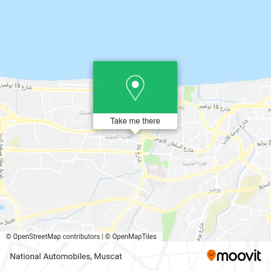 National Automobiles map