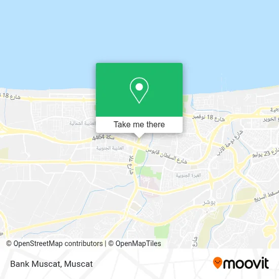 Bank Muscat map