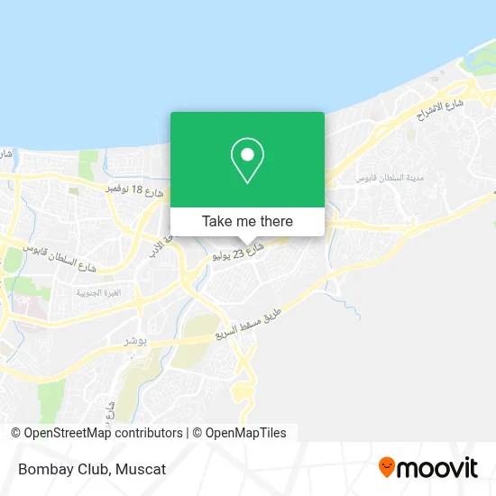 Bombay Club map