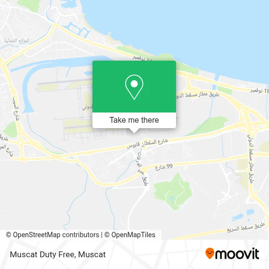 Muscat Duty Free map