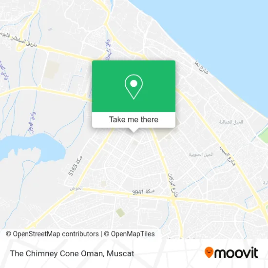 The Chimney Cone Oman map