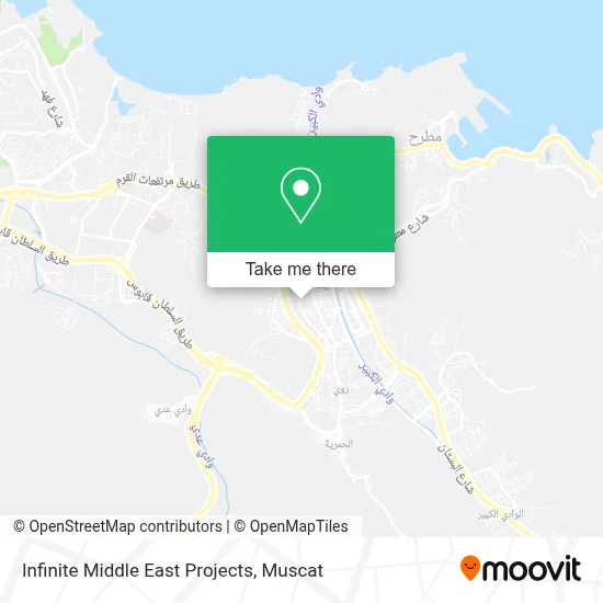 Infinite Middle East Projects map