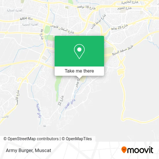 Army Burger map