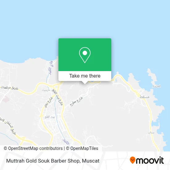 Muttrah Gold Souk Barber Shop map