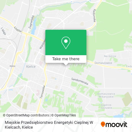 Карта Miejskie Przedsiębiorstwo Energetyki Cieplnej W Kielcach
