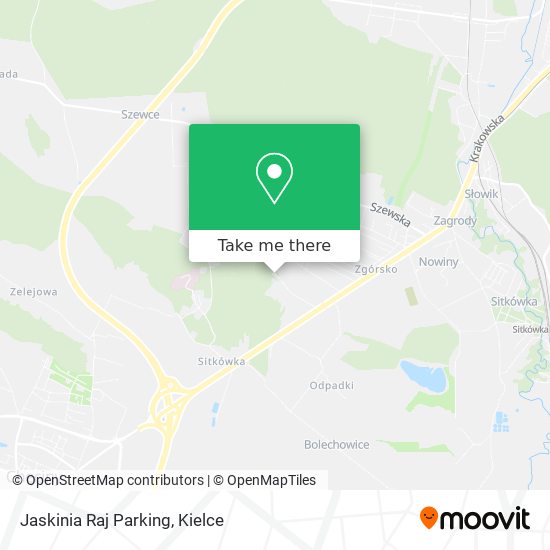 Карта Jaskinia Raj Parking