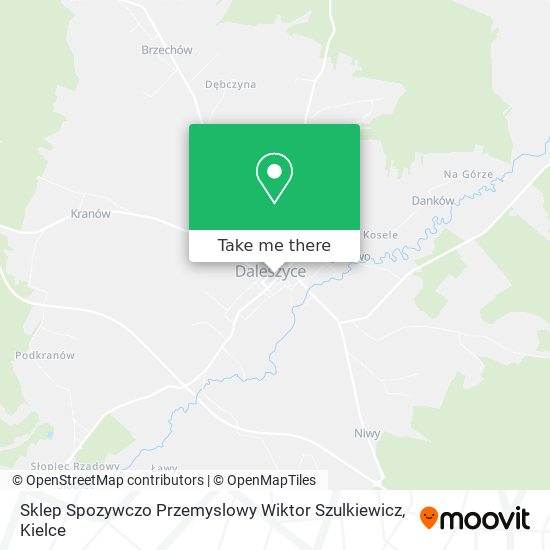 Карта Sklep Spozywczo Przemyslowy Wiktor Szulkiewicz