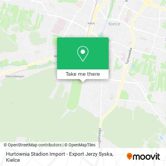 Карта Hurtownia Stadion Import - Export Jerzy Syska