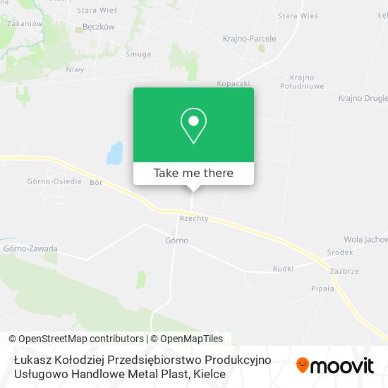 Карта Łukasz Kołodziej Przedsiębiorstwo Produkcyjno Usługowo Handlowe Metal Plast