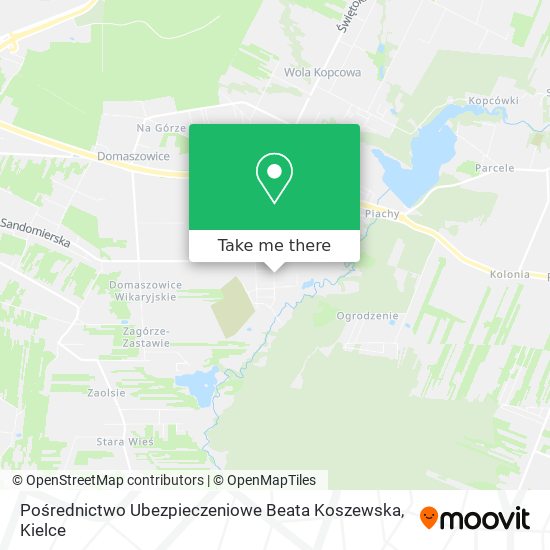 Pośrednictwo Ubezpieczeniowe Beata Koszewska map