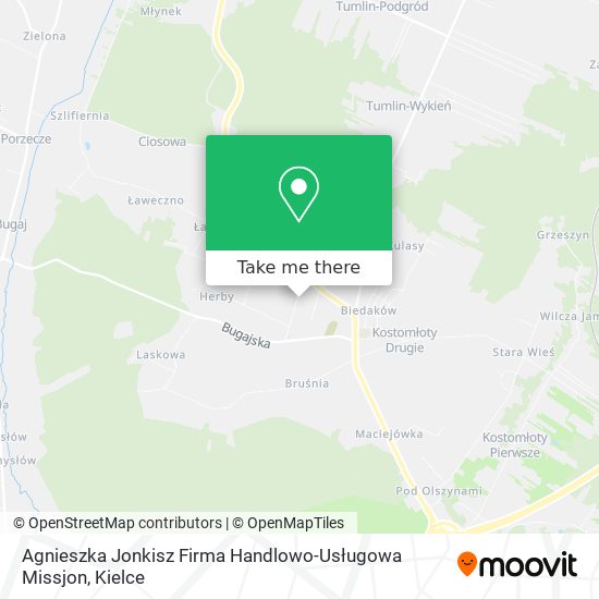 Agnieszka Jonkisz Firma Handlowo-Usługowa Missjon map