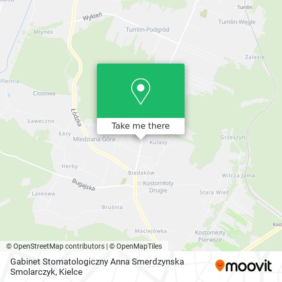 Карта Gabinet Stomatologiczny Anna Smerdzynska Smolarczyk