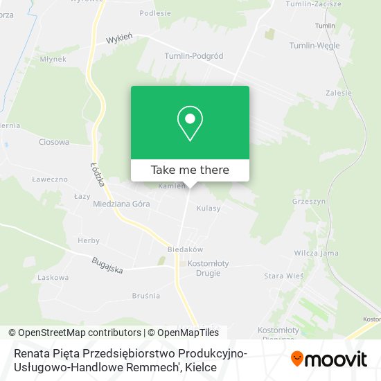 Карта Renata Pięta Przedsiębiorstwo Produkcyjno-Usługowo-Handlowe Remmech'