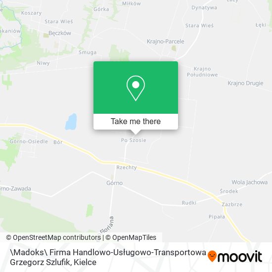 Карта \Madoks\ Firma Handlowo-Usługowo-Transportowa Grzegorz Szlufik