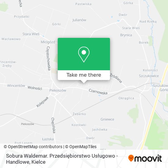 Sobura Waldemar. Przedsiębiorstwo Usługowo - Handlowe map